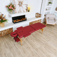 массажный стол DFC NIRVANA Relax Optima, 186 x 60 см, винный массажный стол DFC NIRVANA Relax Optima, 186 x 60 см, винный